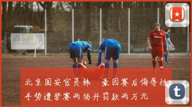 北京国安官员韩瑀豪因赛后侮辱性手势遭禁赛两场并罚款两万元